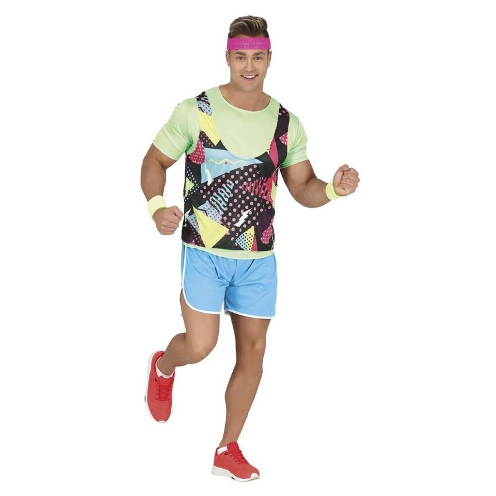 Fiestas Guirca Mens 80s Costume Set / Multicolored